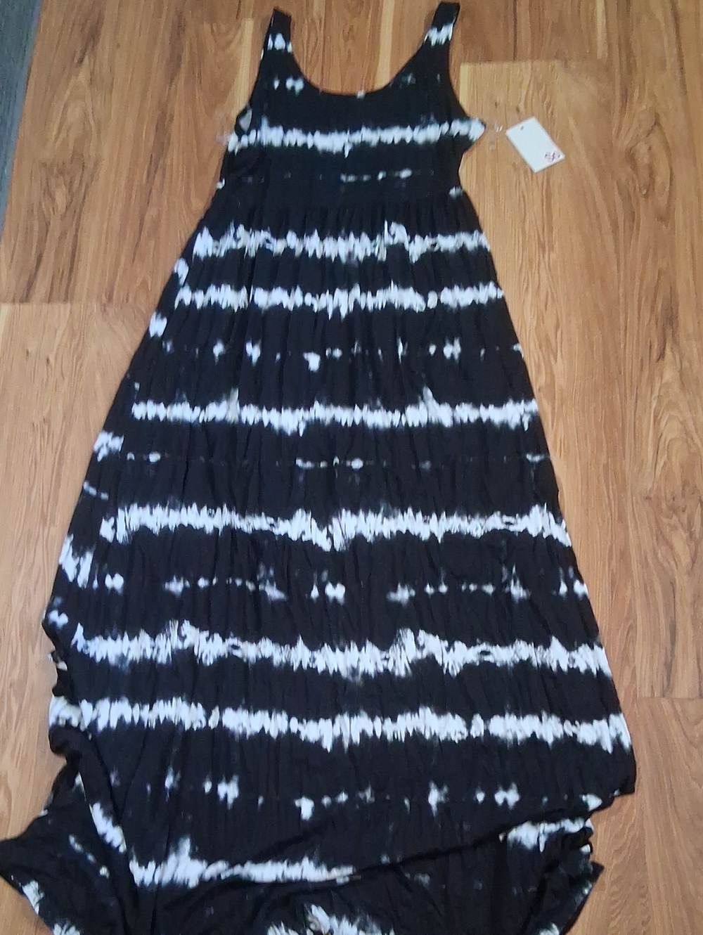 Kohl's So Black & White Tie-Dye Maxi Dress